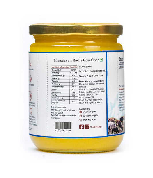 Kudej Himalayan Badri Cow A2 Ghee