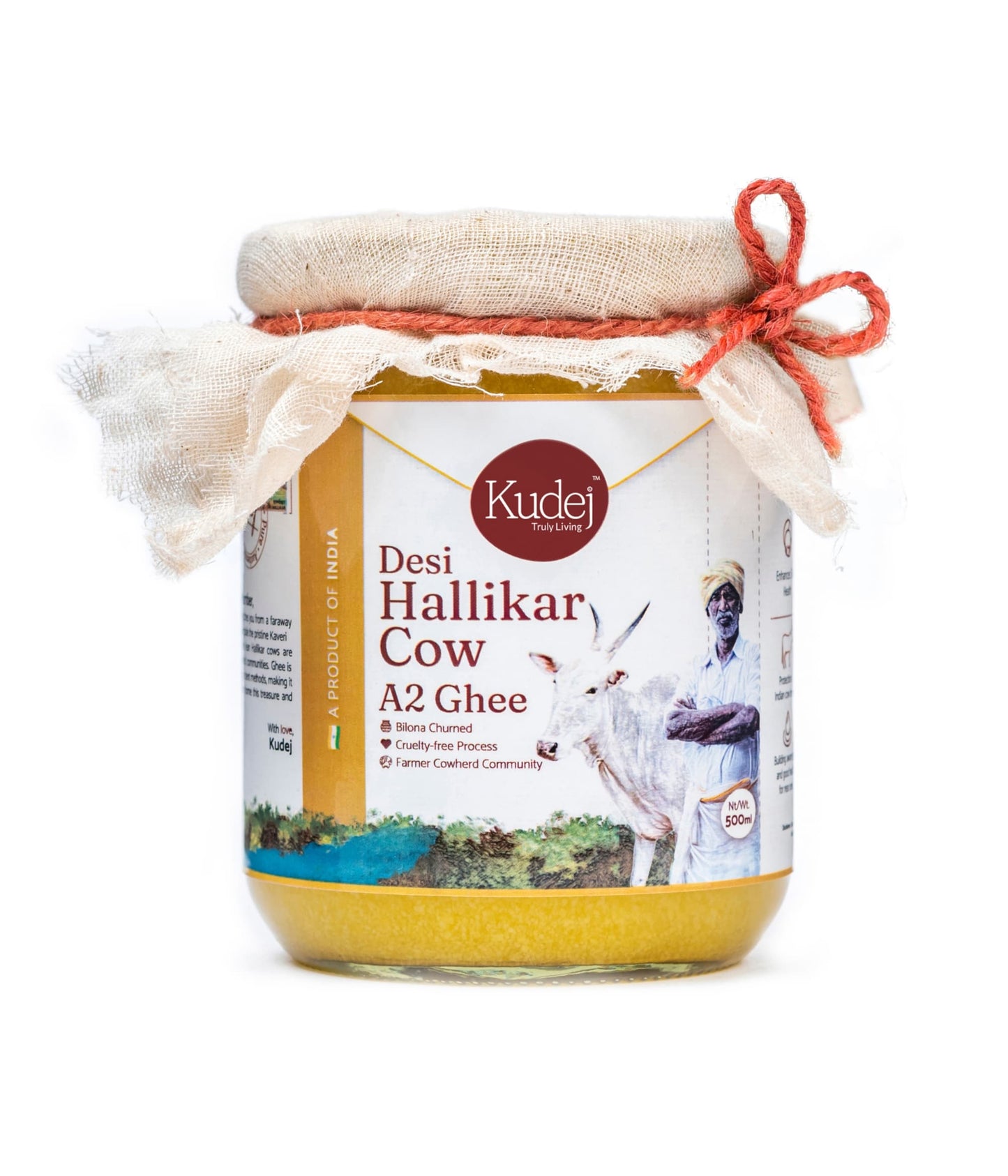Kudej Desi Hallikar Cow A2 Ghee