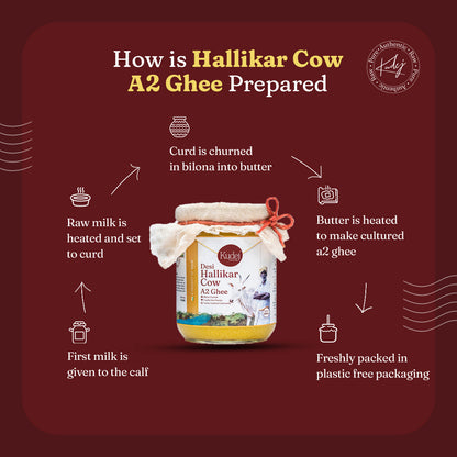 Kudej Desi Hallikar Cow A2 Ghee